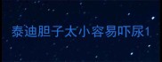 泰迪胆子太小容易吓尿