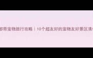成都带宠物旅行攻略10个超友好的宠物友好景区清单