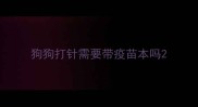狗狗打针需要带疫苗本吗