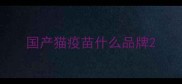 国产猫疫苗什么品牌