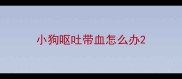 小狗呕吐带血怎么办
