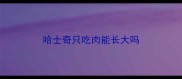 哈士奇只吃肉能长大吗