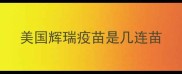 美国辉瑞疫苗是几连苗