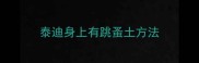 泰迪身上有跳蚤土方法