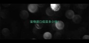 宠物进口疫苗多少钱