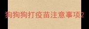 狗狗狗打疫苗注意事项