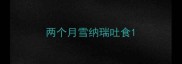 两个月雪纳瑞吐食