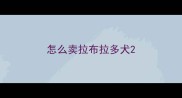怎么卖拉布拉多犬
