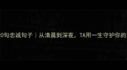 狗狗的20句忠诚句子从清晨到深夜TA用一生守护你的每个瞬间