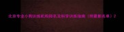 北京专业小狗训练机构排名及科学训练指南附最新名单