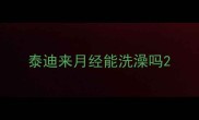 泰迪来月经能洗澡吗