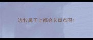 边牧鼻子上都会长斑点吗