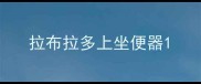 拉布拉多上坐便器