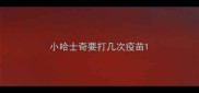 小哈士奇要打几次疫苗