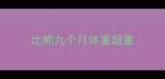 比熊九个月体重超重