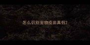 怎么识别宠物疫苗真假