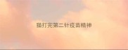 猫打完第二针疫苗精神