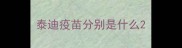 泰迪疫苗分别是什么