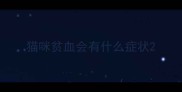 猫咪贫血会有什么症状