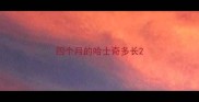 四个月的哈士奇多长