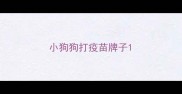 小狗狗打疫苗牌子
