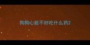 狗狗心脏不好吃什么药