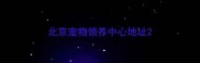 北京宠物领养中心地址