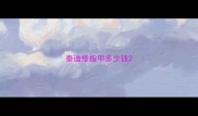 泰迪修指甲多少钱