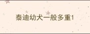 泰迪幼犬一般多重