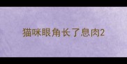 猫咪眼角长了息肉