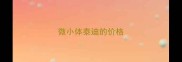 微小体泰迪的价格