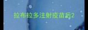拉布拉多注射疫苗后