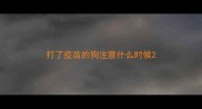 打了疫苗的狗注意什么时候