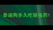 泰迪狗多久吃驱虫药