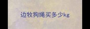 边牧狗绳买多少kg