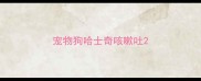 宠物狗哈士奇咳嗽吐