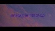 狗狗做疫苗用断奶吗