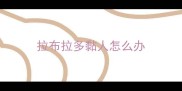 拉布拉多黏人怎么办