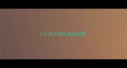 8个月大阿拉斯加喂养