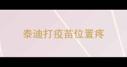 泰迪打疫苗位置疼