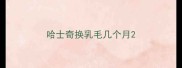 哈士奇换乳毛几个月
