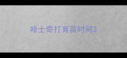 哈士奇打育苗时间