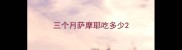 三个月萨摩耶吃多少