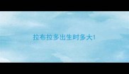 拉布拉多出生时多大