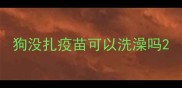 狗没扎疫苗可以洗澡吗