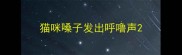 猫咪嗓子发出呼噜声