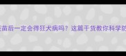 狗狗接种疫苗后一定会得狂犬病吗这篇干货教你科学防狂犬