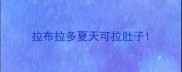 拉布拉多夏天可拉肚子