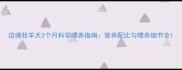 边境牧羊犬3个月科学喂养指南营养配比与喂养细节全