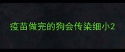 疫苗做完的狗会传染细小